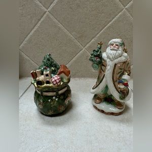 Fitz & Floyd Christmas salt & pepper